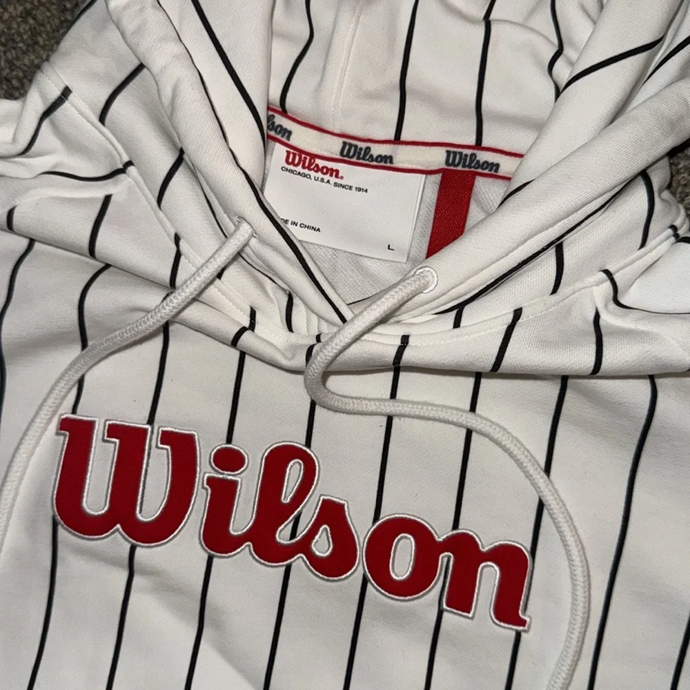 Custom Wilson Striped Chicago U.S.A. Sweatshirt - Picture 3 of 4